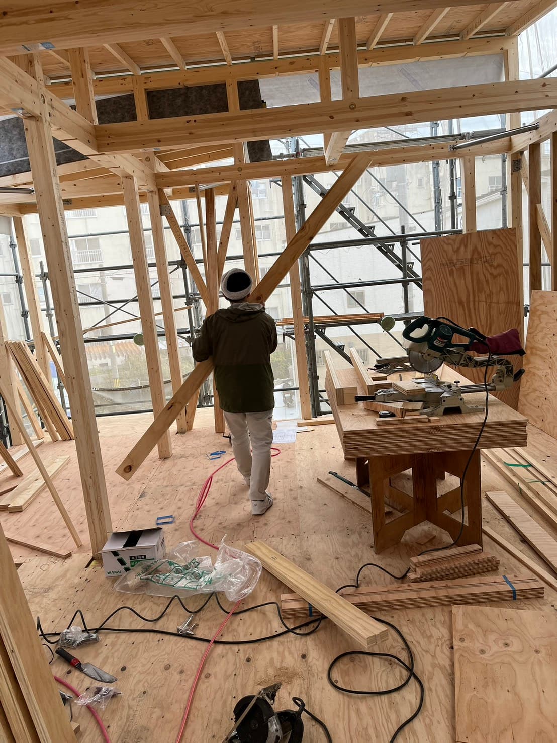 職人による施工
